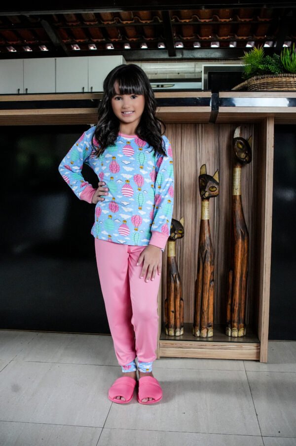 Pijama Infantil Longo Malha Suede
