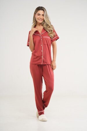 Pijama Americano Malha Suede