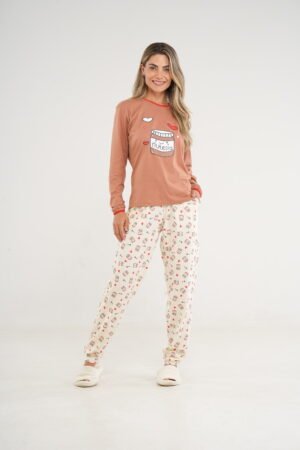 Pijama Longo Malha 100% Algodão