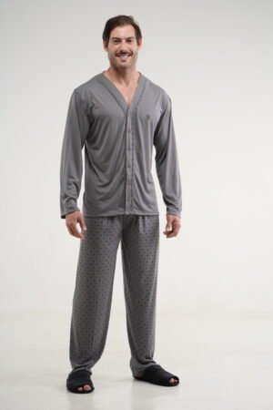 Pijama Longo Masculino Malha PV