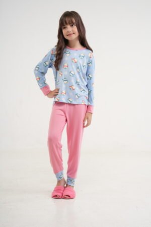 Pijama Infantil Longo Malha Suede